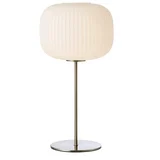Bijela/u srebrnoj boji stolna lampa sa staklenim sjenilom (visina 50 cm) Sober –
