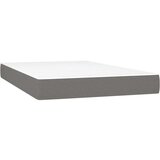 vidaXL Krevet box spring s madracem LED tamnosivi 120 x 190 cm tkanina | shoptok.hr