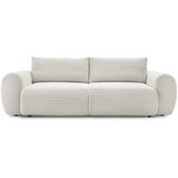Bobochic Paris Krem sklopiva sofa od samta 257 cm Lucien – Cijene