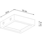  Stropna svetilka RIZA concrete, (21347955) | Shoptok.si