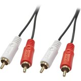 Lindy 35660 Cinch audio priključni kabel [2x muški cinch konektor - 2x muški cinch konektor] 1.00 m crna Cijene