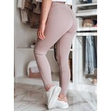 DStreet Legginsy damskie z wysokim stanem ACTIVIS jasnofioletowe | shoptok.hr