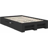  Krevetna konstrukcija Crna 137 x 203 cm Konstruirano drvo | shoptok.hr