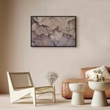  Slika - Watercolour abstraction - powder pink marble with gold accents 90x60 U crnom drvenom okviru | shoptok.hr