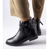 Gemre Black classic Chelsea boots with rhinestones Adua | Shoptok.si