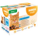 IAMS 36 + 12 gratis! 48 x 85 g mokra hrana za mačke - Delights Adult: Sea Mix u umaku | shoptok.hr