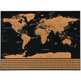  Karta svijeta s grebalicom za putnike 82 x 59 cm | shoptok.hr