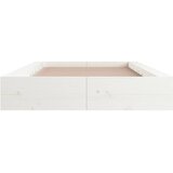  Okvir za krevet bijeli 100 x 200 cm od masivnog drva | Eponuda.com
