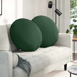  Jastučići za sjedenje 2 pcs Tamnozelena Ø60 x 21 cm | Eponuda.ba