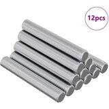  Navojni štap 12 pcs Srebrno 8 x 55 mm Čelik | shoptok.hr