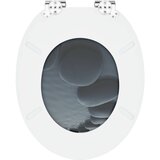  Toaletna sjedala s mekim zatvaranjem 2 pcs Sivi 44 x 38 cm | shoptok.hr