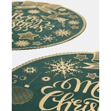 Sinsay Okrugli božićni podmetači za stol s natpisom Merry Christmas 2 pack Slike