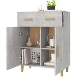 vidaXL komoda siva boja betona 69,5x34x89 cm od konstruiranog drva | shoptok.hr