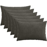  Presvlaka za jastuk 6 pcs HEERLEN Antracit 40 x 60 cm Kord | shoptok.hr