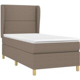  Krevet s oprugama i madracem smeđesivi 100 x 200 cm od tkanine | shoptok.hr