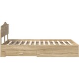  Konstrukcija postelje Sonoma hrast 120 x 200 cm Konstruiran les, (5000102096) | Shoptok.si