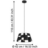 Eglo 43892 - visilica na sajli pontefract 1xE27/40W/230V | Eponuda.com