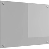  Kuhinjski zid Svijetlo siva 80 x 60 cm Staklo otporno na udarce | shoptok.hr