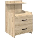 vidaXL Nočne omarice 2 kosa z 2 predaloma sonoma hrast 40x36,5x62 cm | Shoptok.si