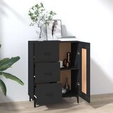  Komoda crna 69 5 x 34 x 90 cm od konstruiranog drva | shoptok.hr