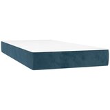  box spring s madracem LED tamnoplavi 200x200 cm baršun | shoptok.hr