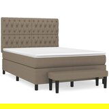 Maison Chic Box spring postelja - Vzmetna postelja z vzmetnico taupe 140x190 cm blago SL13936, (21883371) | Shoptok.si