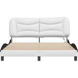  Okvir kreveta s LED-om bez madraca Hvar bijelo-crni 160 x 200 cm | shoptok.hr