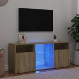 Furnova TV omarica z LED lučkami sonoma hrast 120x30x50 cm, (21923785) | Shoptok.si