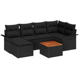  Sjedeća garnitura za vrt 7 kom. poliratan 242,5 x 132,5 x 69 cm | shoptok.hr