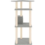  Penjalica za mačke sa stupovima za grebanje svjetlosiva 123 cm | shoptok.hr