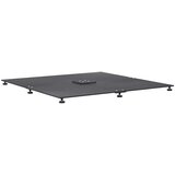 vidaXL Podstavek za senčnik Temno siva 100 x 100 x 4 cm Jeklo | Shoptok.si