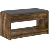  Klupa za hodnik s jastukom Dimljeni Hrast 83 x 38 x 45 cm | shoptok.hr