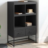 vidaXL Visoka omara črna 68,5x39x111,5 cm hladno valjano jeklo Cene