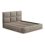 Windsor & Co Sofas Svetlo rjava oblazinjena zakonska postelja s prostorom za shranjevanje z letvenim dnom 140x200 cm Libera – | Shoptok.si