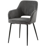 MID.YOU NASLANJAČ, les, kovina, tekstil siva | Shoptok.si