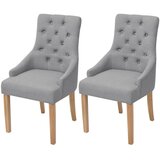 Maison Chic Jedilni stoli - Vzorci stoli 2 kosa svetlo sivo blago A475, (22032153) | Shoptok.si