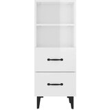  Komoda sjajna bijela 34 5x34x90 cm od konstruiranog drva | shoptok.hr