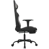  Gaming stol z oporo za noge črno in svetlo siva blago, (21152214) | Shoptok.si