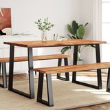 vidaXL jedilna miza z naravnim robom 140x80x75 cm trden akacijev les | Shoptok.si