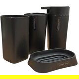 Dekordom Set za kupatilo basic 1/4 - black - n11 Dekordom Set za kupatilo basic 1/4 - black - n11 Slike