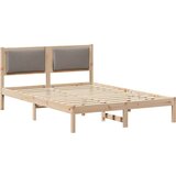  Konstrukcija postelje Taupe 150 x 200 cm Masivno borovo les, (5000101880) | Shoptok.si