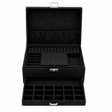  Elegantna kutija za nakit 24,5 x 17 x 11,5 cm - crna | shoptok.hr