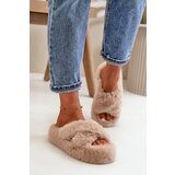Boto marka niezdefiniowana Womens Fur Slippers On Thick Sole Beige Lavitera | Eponuda.ba