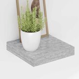  Plutajuće zidne police 4 kom boja betona 23 x 23,5 x 3,8 cm MDF | shoptok.hr
