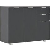 Maison Chic Komoda - Predalnik visok sijaj črna 107x35x80,5 cm, (21715556) Cene