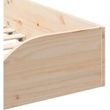  Krevetna konstrukcija Smeđa 100 x 200 cm Čvrsto borovo drvo Bež | Shoptok.si