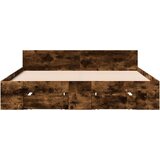  Okvir kreveta s ladicama boja hrasta 135x190 cm | shoptok.hr
