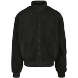 Urban Classics Plus Size Sherpa Jacket Boxy Black | shoptok.hr