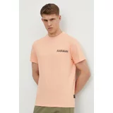 Napapijri Bombažna kratka majica S-Martre moška, roza barva, NP0A4HQBP1I1