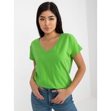 BASIC Feel Good T-shirt-RV-TS-4832.62P-light green Cene